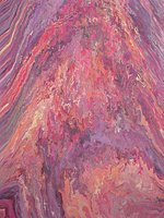 Monsoon. Acrylic on canvas. Abstract, colorful, calming