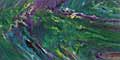 Storm Chaser. Acrylic on canvas. Abstract, green, purple