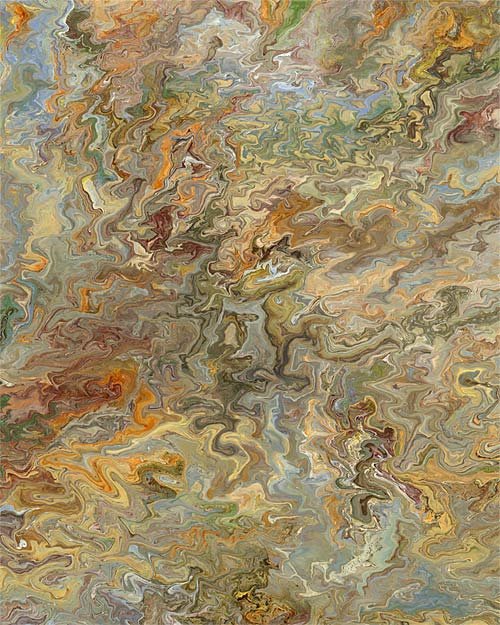 Painting: Urban Decay #4. Acrylic on paper.