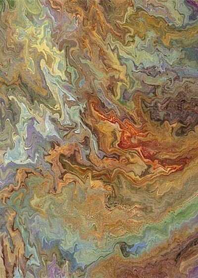 Painting: Quest #1. Acrylic on paper.