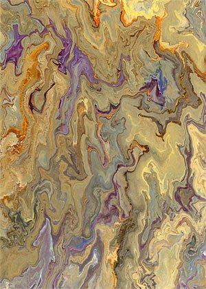 Painting: Quest #8. Acrylic on paper.