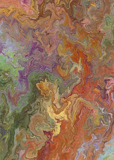 Painting: Fairytale #1. Acrylic on paper.