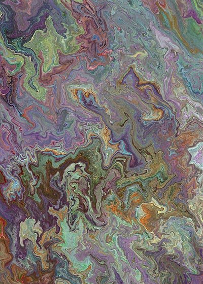 Painting: Fairytale #22. Acrylic on paper.