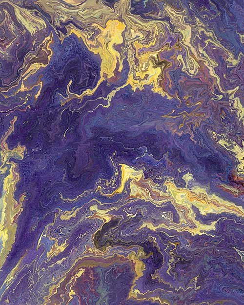 Painting: Sunken Treasure #5. Acrylic on paper.